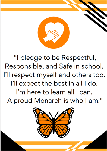 Monarch Pledge Poster